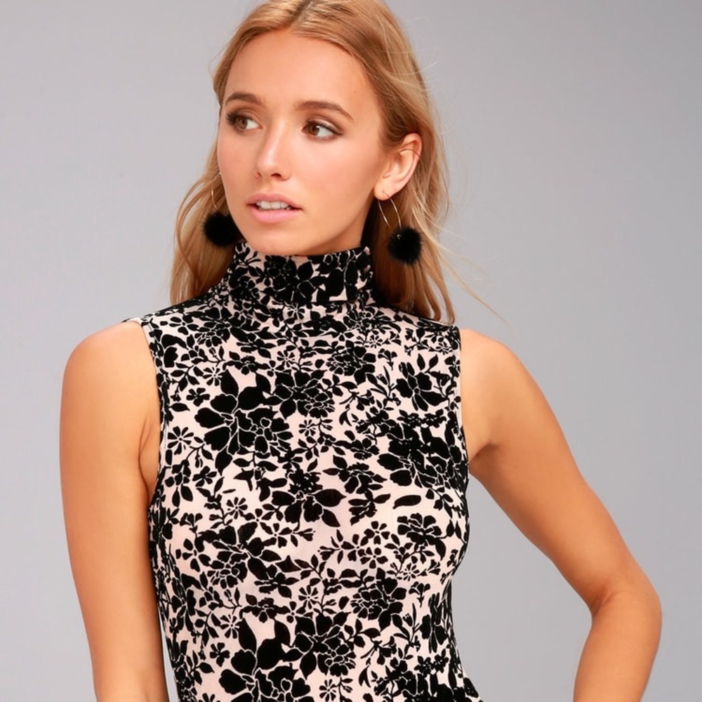 Lulus Velvet Bodysuit